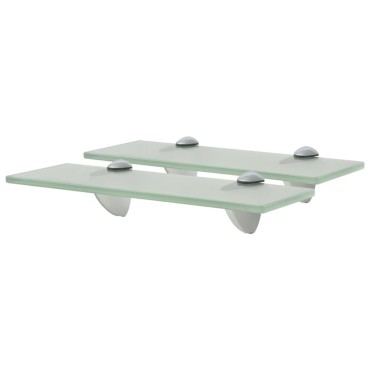 vidaXL Ράφια Τοίχου 2 τεμ. 8 χιλ. 30x10cm Γυάλινα