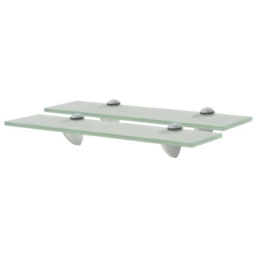 vidaXL Ράφια Τοίχου 2 τεμ. 8 χιλ. 40x10cm Γυάλινα