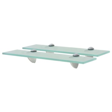 vidaXL Ράφια Τοίχου 2 τεμ. 8 χιλ. 40x20cm Γυάλινα