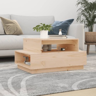 vidaXL Τραπεζάκι Σαλονιού 80x55x40,5cm από Μασίφ Ξύλο Πεύκου 1 τεμ.
