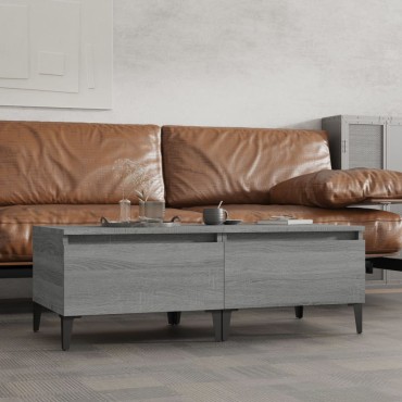 vidaXL Τραπεζάκια Σαλονιού 2 τεμ. Γκρι Sonoma 50x46x35cm Επεξ. Ξύλο
