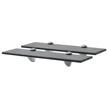 vidaXL Ράφια Τοίχου 2 τεμ. 8 χιλ. 40x20cm Γυάλινα