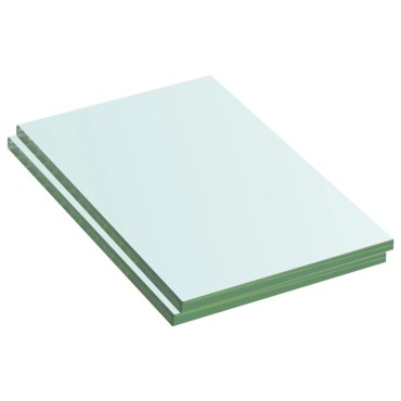 vidaXL Ράφια Πάνελ 2 τεμ. Διάφανα 20x12cm Γυάλινα