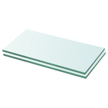 vidaXL Ράφια Πάνελ 2 τεμ. Διάφανα 20x30cm Γυάλινα