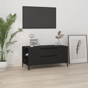vidaXL Έπιπλο Τηλεόρασης Μαύρο 102x44,5x50cm Επεξεργασμένο Ξύλο