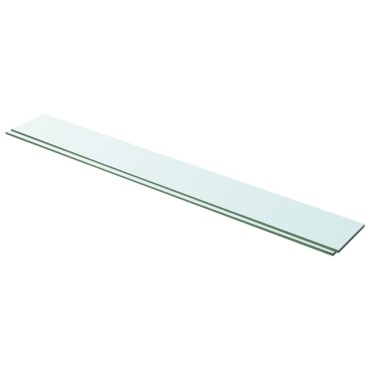 vidaXL Ράφια Πάνελ 2 τεμ. Διάφανα 100x12cm Γυάλινα