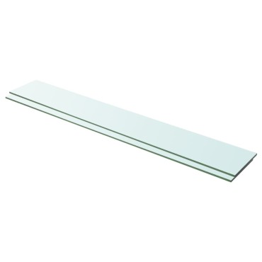 vidaXL Ράφια Πάνελ 2 τεμ. Διάφανα 100x15cm Γυάλινα