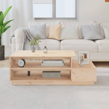 vidaXL Τραπεζάκι Σαλονιού 120x50x40,5cm από Μασίφ Ξύλο Πεύκου 1 τεμ.