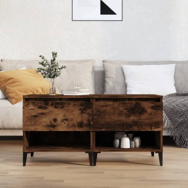 vidaXL Τραπεζάκια Σαλονιού 2 τεμ. Καπνιστή Δρυς 50x46x50cm Επεξ. Ξύλο