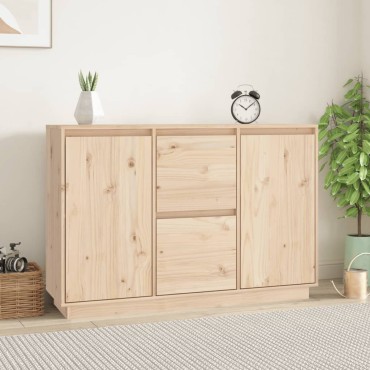 vidaXL Ντουλάπι 111x34x75cm από Μασίφ Ξύλο Πεύκου 1 τεμ.