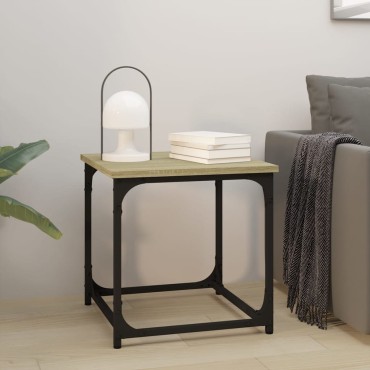 vidaXL Βοηθητικό Τραπέζι Sonoma Δρυς 40x40x40cm Επεξεργασμένο Ξύλο