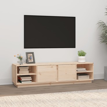 vidaXL Έπιπλο Τηλεόρασης 156x40x40cm από Μασίφ Ξύλο Πεύκου