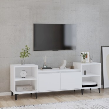 vidaXL Έπιπλο Τηλεόρασης Λευκό 160x35x55cm Επεξεργασμένο Ξύλο