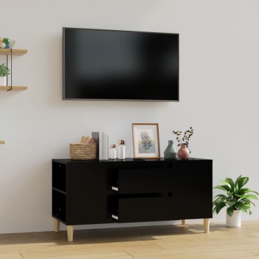 vidaXL Έπιπλο Τηλεόρασης Μαύρο 102x44,5x50cm Επεξεργασμένο Ξύλο
