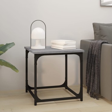 vidaXL Βοηθητικό Τραπέζι Γκρι Sonoma 40x40x40cm Επεξεργασμένο Ξύλο