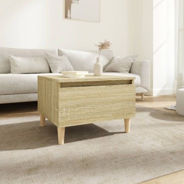 vidaXL Βοηθητικό Τραπέζι Sonoma Δρυς 50x46x35cm Επεξεργασμένο Ξύλο 1 τεμ.