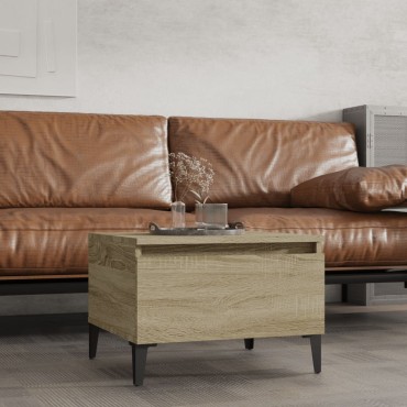 vidaXL Βοηθητικό Τραπέζι Sonoma Δρυς 50x46x35cm Επεξεργασμένο Ξύλο 1 τεμ.