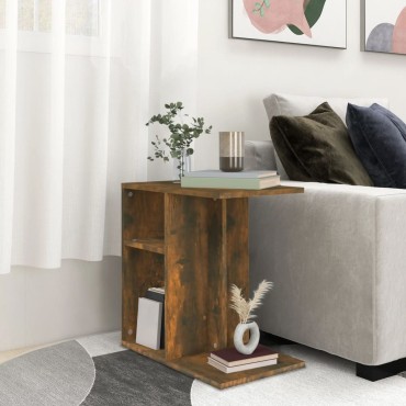 vidaXL Βοηθητικό Τραπέζι Καπνιστή Δρυς 50x30x50cm Επεξεργασμένο Ξύλο 1 τεμ.