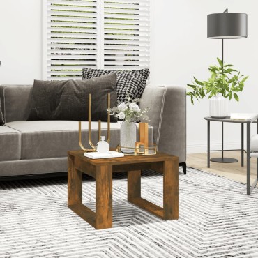 vidaXL Βοηθητικό Τραπέζι Καπνιστή Δρυς 50x50x35cm Επεξεργασμένο Ξύλο