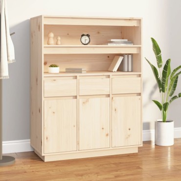 vidaXL Ντουλάπι 89x40x116,5cm από Μασίφ Ξύλο Πεύκου 1 τεμ.