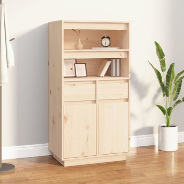 vidaXL Ντουλάπι 60x40x116,5cm από Μασίφ Ξύλο Πεύκου 1 τεμ.
