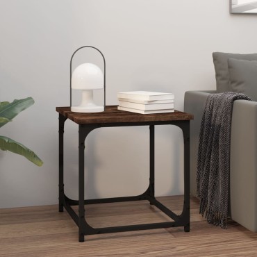 vidaXL Βοηθητικό Τραπέζι Καπνιστή Δρυς 40x40x40cm Επεξεργασμένο Ξύλο