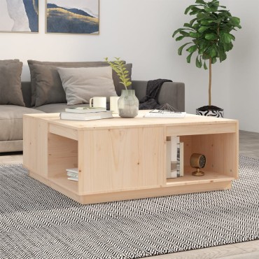vidaXL Τραπεζάκι Σαλονιού 100x101x40,5cm από Μασίφ Ξύλο Πεύκου 1 τεμ.