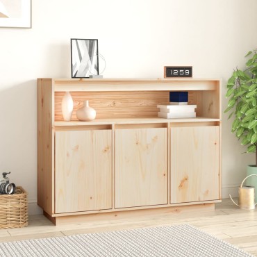 vidaXL Μπουφές 104,5x34x80cm από Μασίφ Ξύλο Πεύκου 1 τεμ.