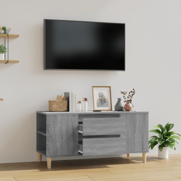 vidaXL Έπιπλο Τηλεόρασης Γκρι Sonoma 102x44,5x50cm Επεξεργασμένο Ξύλο