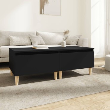 vidaXL Βοηθητικά Τραπέζια 2 τεμ. Μαύρα 50x46x35cm Επεξεργασμένο Ξύλο