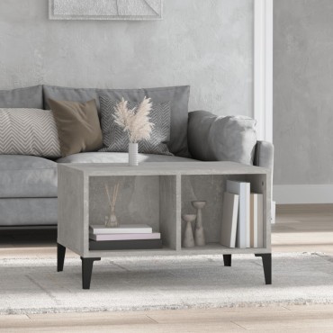 vidaXL Τραπεζάκι Σαλονιού Γκρι Σκυρ. 60x50x36,5cm Επεξεργ. Ξύλο 1 τεμ.