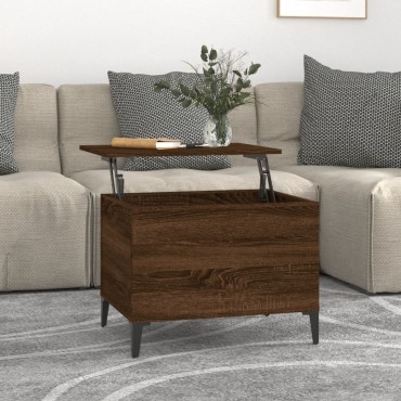 vidaXL Τραπεζάκι Σαλονιού Καφέ Δρυς 60x44,5x45cm Επεξεργασμένο Ξύλο 1 τεμ.