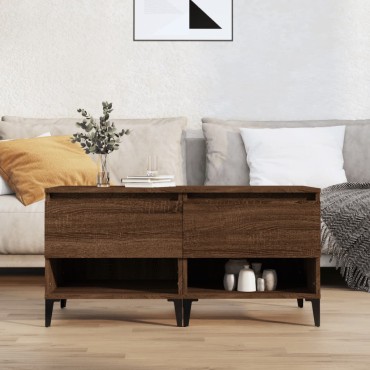 vidaXL Βοηθητικά Τραπέζια 2 τεμ. Καφέ Δρυς 50x46x50cmΕπεξ. Ξύλο
