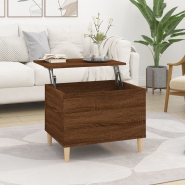 vidaXL Τραπεζάκι Σαλονιού Καφέ Δρυς 60x44,5x45cm Επεξεργασμένο Ξύλο 1 τεμ.