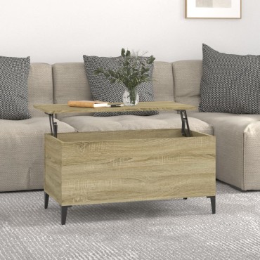 vidaXL Τραπεζάκι Σαλονιού Sonoma Δρυς 90x44,5x45cm Επεξεργασμένο Ξύλο 1 τεμ.