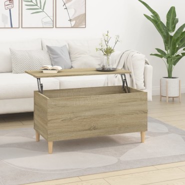 vidaXL Τραπεζάκι Σαλονιού Sonoma Δρυς 90x44,5x45cm Επεξεργασμένο Ξύλο 1 τεμ.
