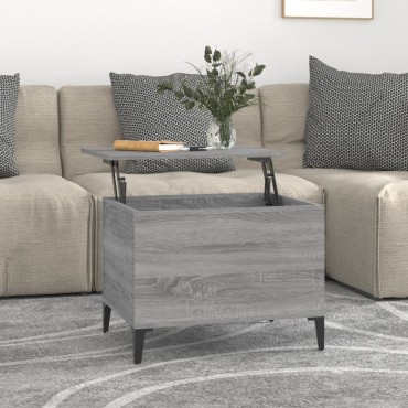 vidaXL Τραπεζάκι Σαλονιού Γκρι Sonoma 60x44,5x45cm Επεξεργασμένο Ξύλο 1 τεμ.