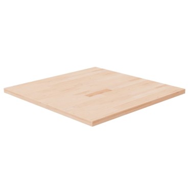 vidaXL Επιφάνεια Τραπεζιού Τετράγωνη 70x70x2,5cm Μασίφ Ξύλο Δρυς 1 τεμ.
