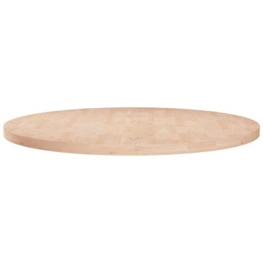 vidaXL Επιφάνεια Τραπεζιού Στρογγυλή 70x2,5cm Μασίφ Ξύλο Δρυς 1 τεμ.
