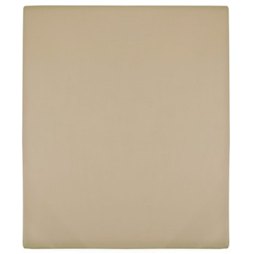 vidaXL Σεντόνια με Λάστιχο 2 τεμ. Taupe 140x200 εκ. Βαμβακερό Ζέρσεϊ