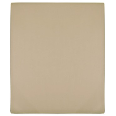 vidaXL Σεντόνια με Λάστιχο 2 τεμ. Taupe 100x200 εκ. Βαμβακερό Ζέρσεϊ