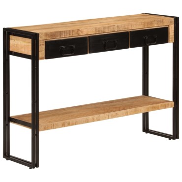 vidaXL Τραπέζι Κονσόλα 110x30x76cm από Μασίφ Ξύλο Μάνγκο 1 τεμ.