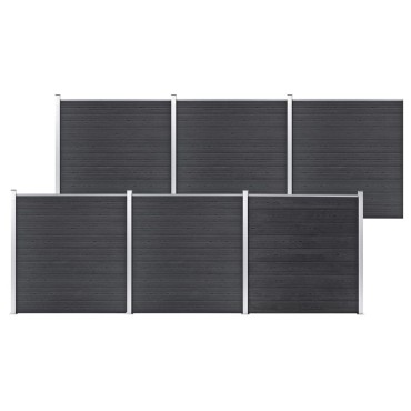 vidaXL Πάνελ Περίφραξης Γκρι 1045x186cm από WPC