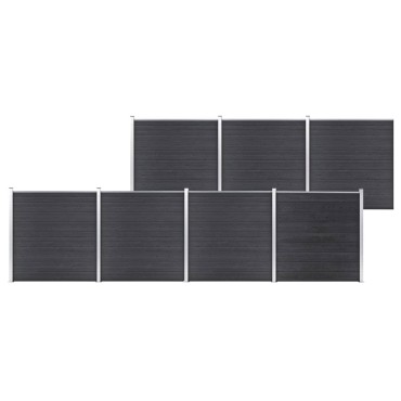 vidaXL Πάνελ Περίφραξης Γκρι 1218x186cm από WPC