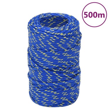 vidaXL Σχοινί Ναυτιλίας Μπλε 2 χιλ. 500 μ. από Πολυπροπυλένιο