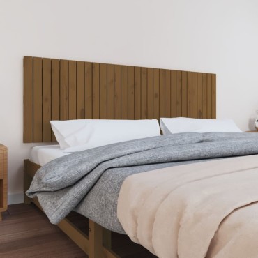 vidaXL Κεφαλάρι Τοίχου Μελί 185x3x60cm από Μασίφ Ξύλο Πεύκου 1 τεμ.