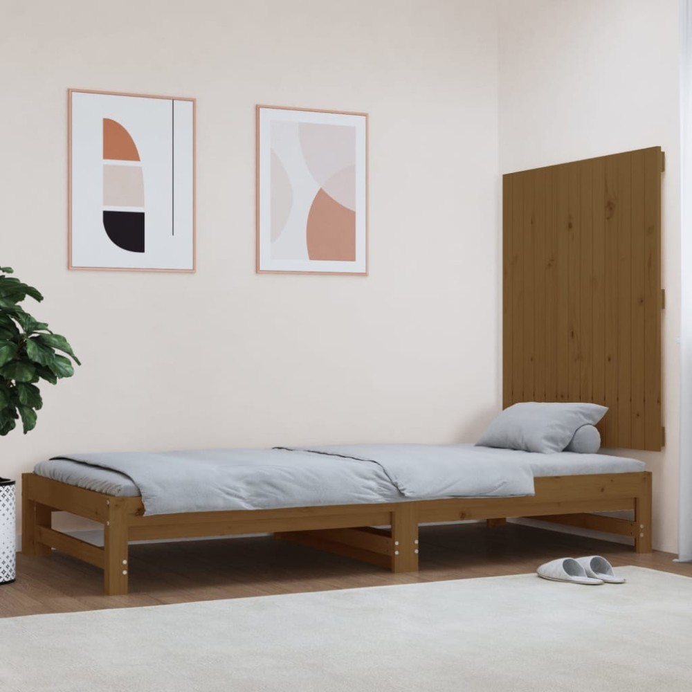 vidaXL Κεφαλάρι Τοίχου Μελί 82,5x3x90cm από Μασίφ Ξύλο Πεύκου 1 τεμ.