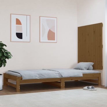 vidaXL Κεφαλάρι Τοίχου Μελί 82,5x3x90cm από Μασίφ Ξύλο Πεύκου 1 τεμ.