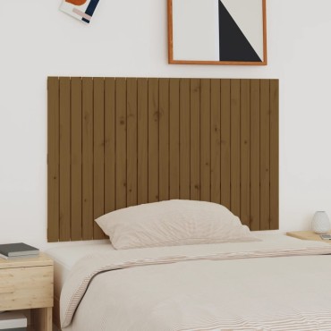 vidaXL Κεφαλάρι Τοίχου Μελί 140x3x90cm από Μασίφ Ξύλο Πεύκου 1 τεμ.