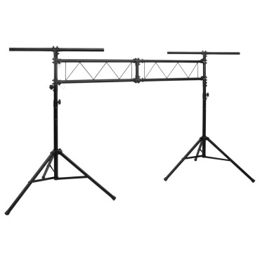 vidaXL Βάση Φωτισμού Μαύρη 338 x 115 x (180-300) εκ. Ατσάλινη